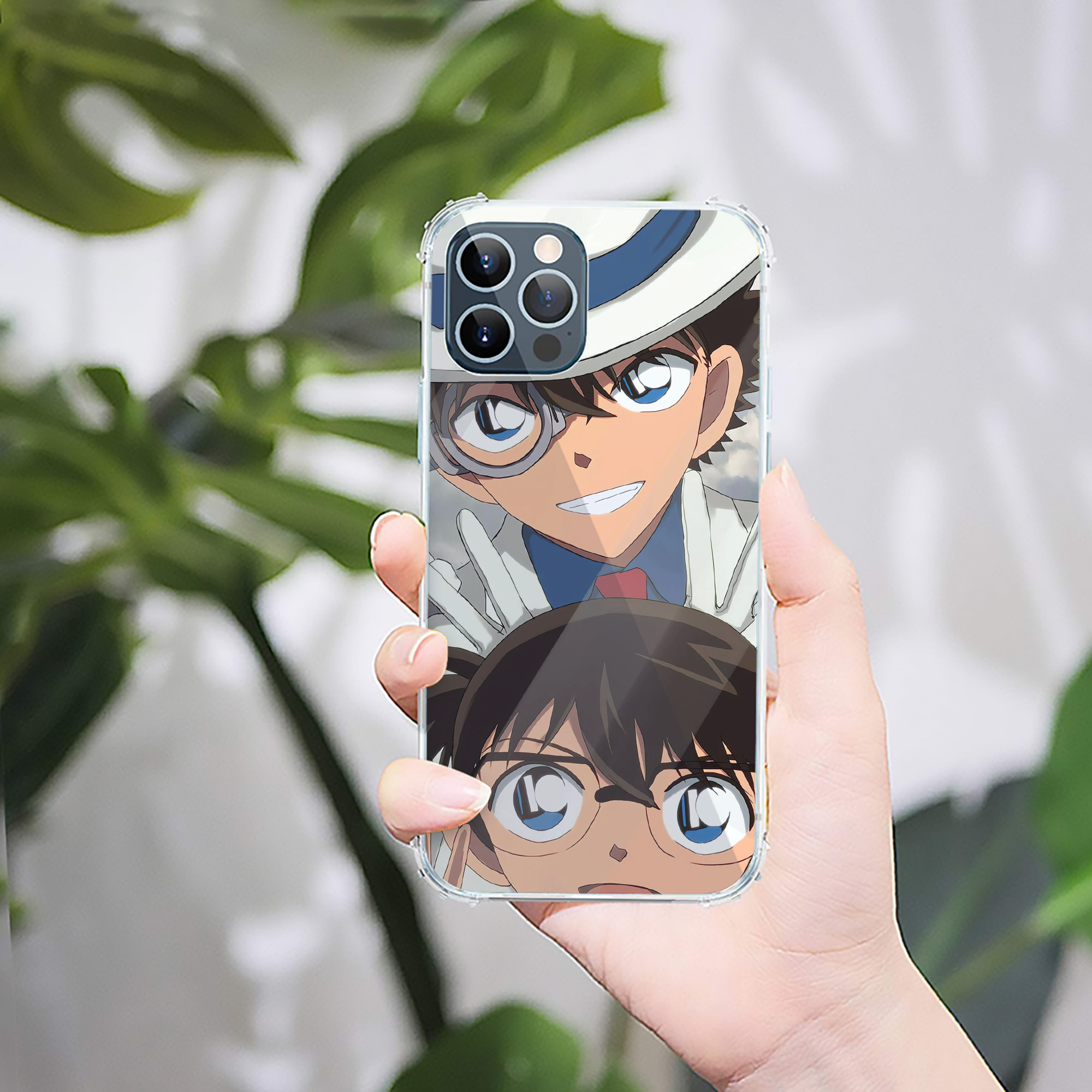 （画像用） 名探偵コナン Detective Conan 【iPhone 12シリーズ対応】透明スマホケース（クリアソフトケース）